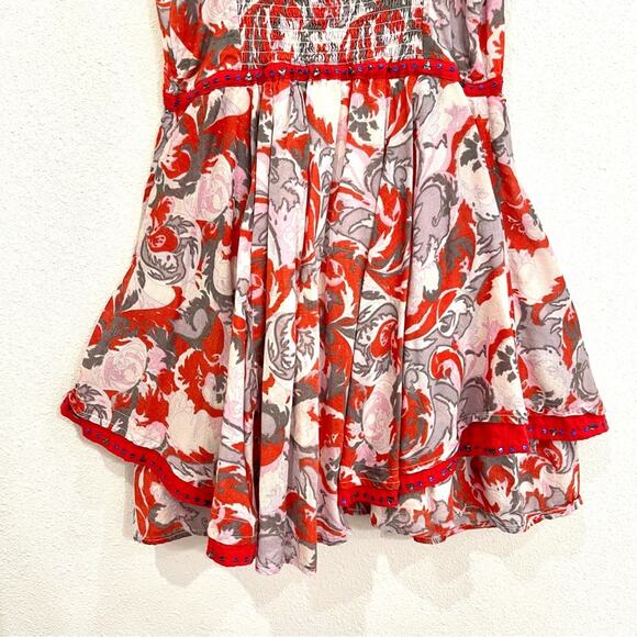 Chaudry KC Mini Sundress Embroidered Sequined Fully Lined Tiered Skirt - Small - Picture 6 of 16